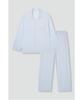 Jaju Men'S Peach Skin Length Pajama Set_Light Blue