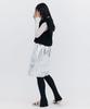Bundercammer Raw-Cut Tuck Skirt_Silver