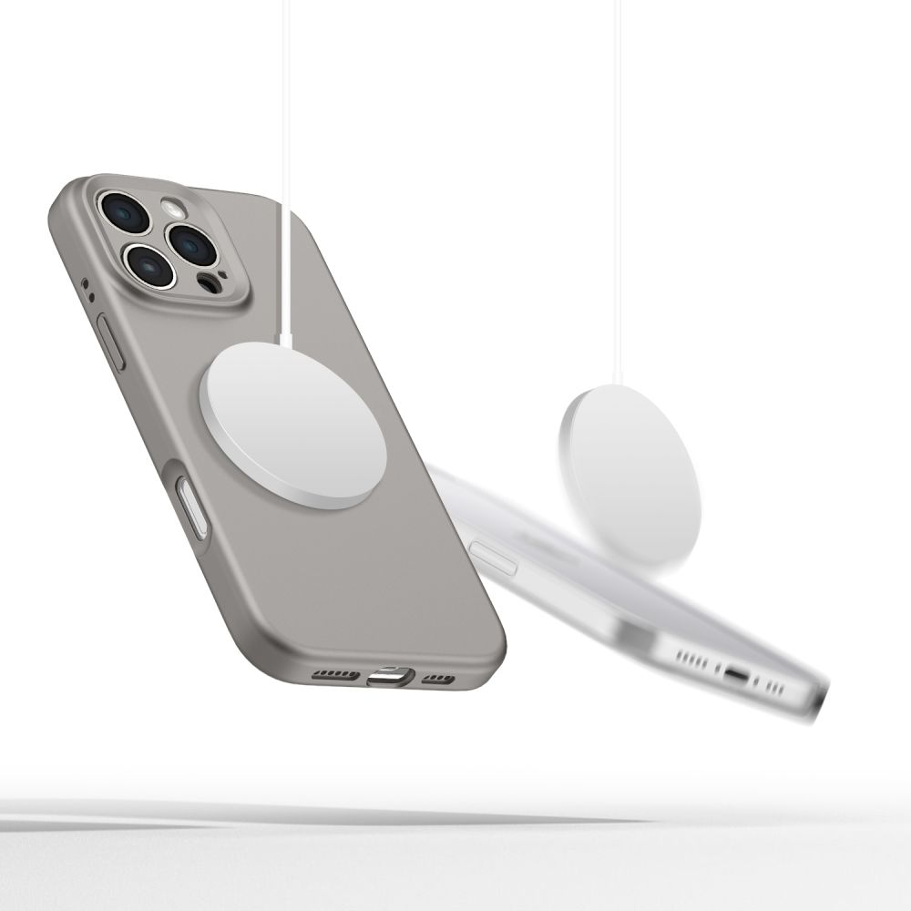 Tech-Protect Liquid Silicone Magsafe Iphone 16 Pro Max Stone Grey