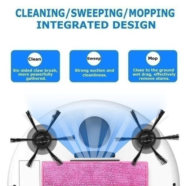 Τελευταία Τεχνολογία 3-σε-1 Αυτόματο Ρομπότ Σκούπισμα 1800PA Ισχυρή Αναρρόφηση Έξυπνη Σκούπα Δαπέδου Επαναφορτιζόμενο Έξυπνο Ρομπότ Σκούπισμα Ξηρό Υγρό Σκούπισμα