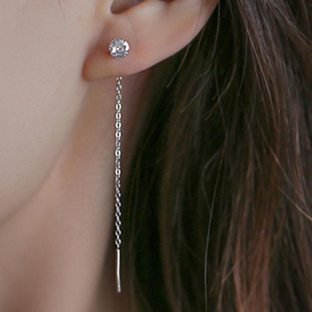 Shiny Diamond Earline women's earrings temperament high-end long earrings for women
