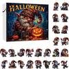 Seasonal Wall Decorations Halloween Advent Calendar 2026, 24 Days Surprise Countdown with Decorative Holiday Accents Acrylic Ornaments for Party