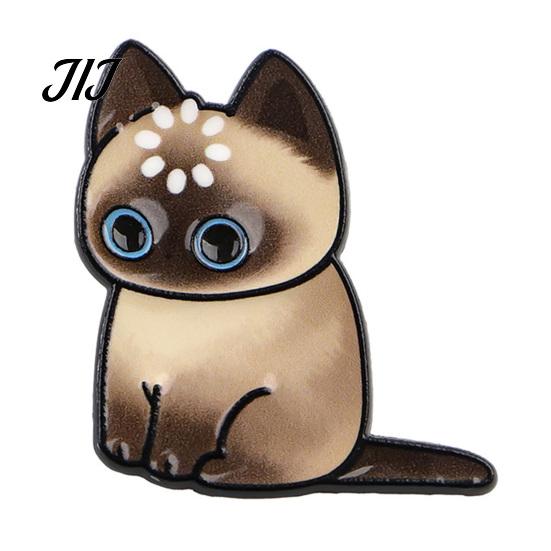 Cat Lover Brooch Cartoon Pin for Clothing, Enamel Kitten Alloy Badge Decorative Clothing Pin, Backpacks Hats Scarves Accessory, Gift Lovers