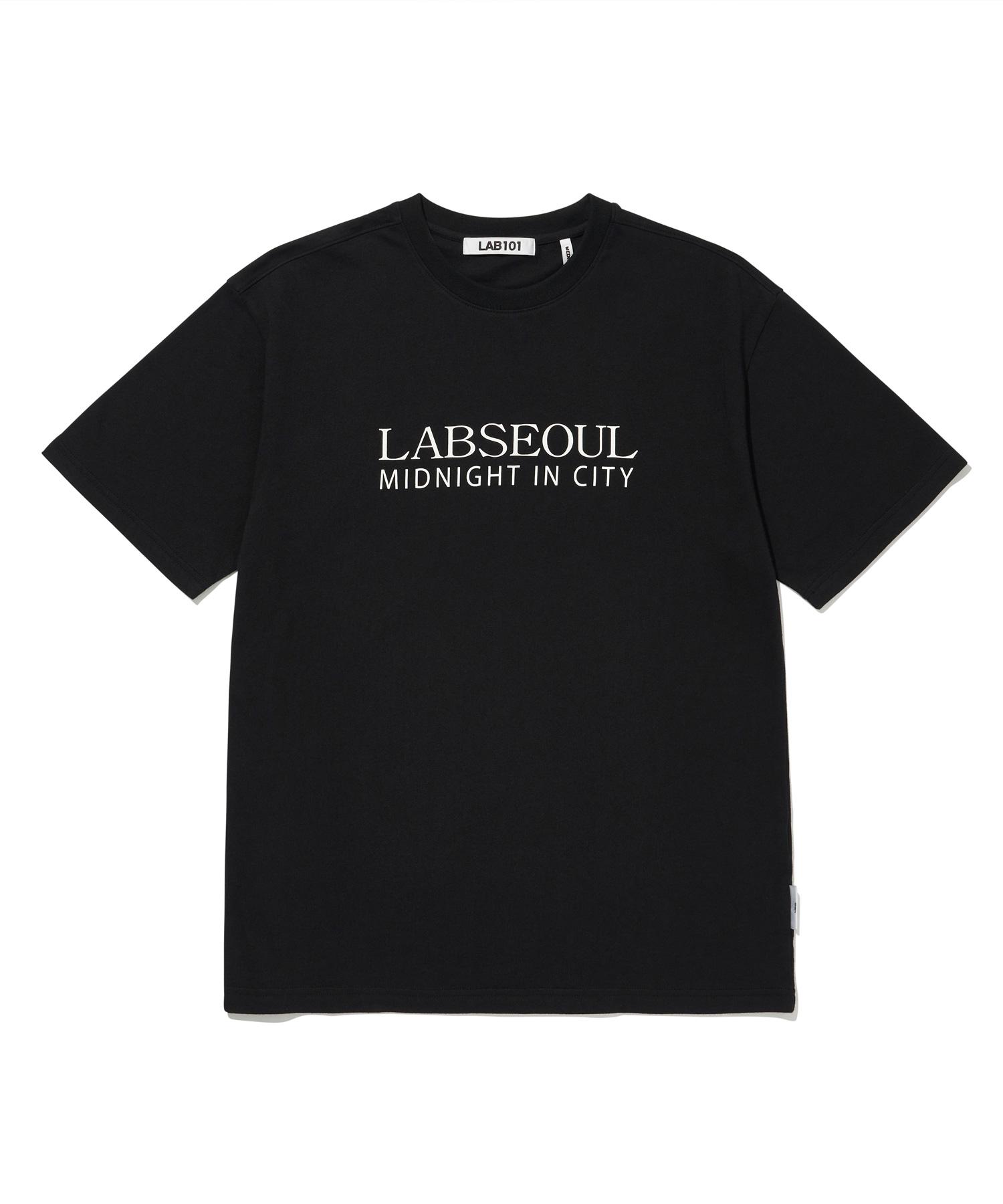 Rap One One Light Lettering Logo T-Shirt (Black) L