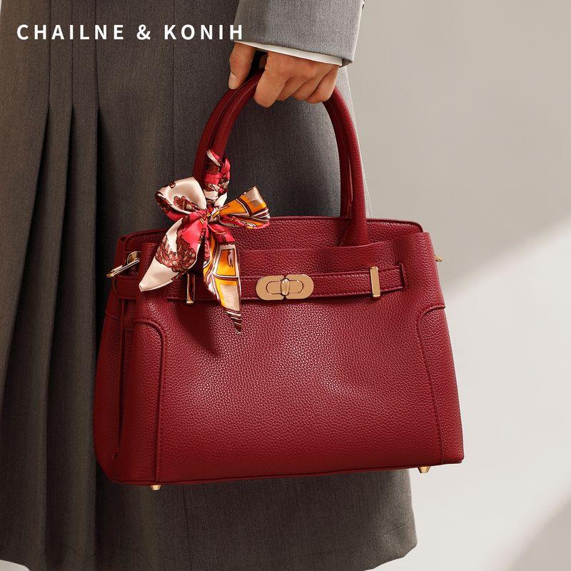 

Bag Mother Style Elegant 2024 New Arrival Large Capacity Red Handbag Female Wedding Bag Happy Mother Bag Wedding Bag Burgundy