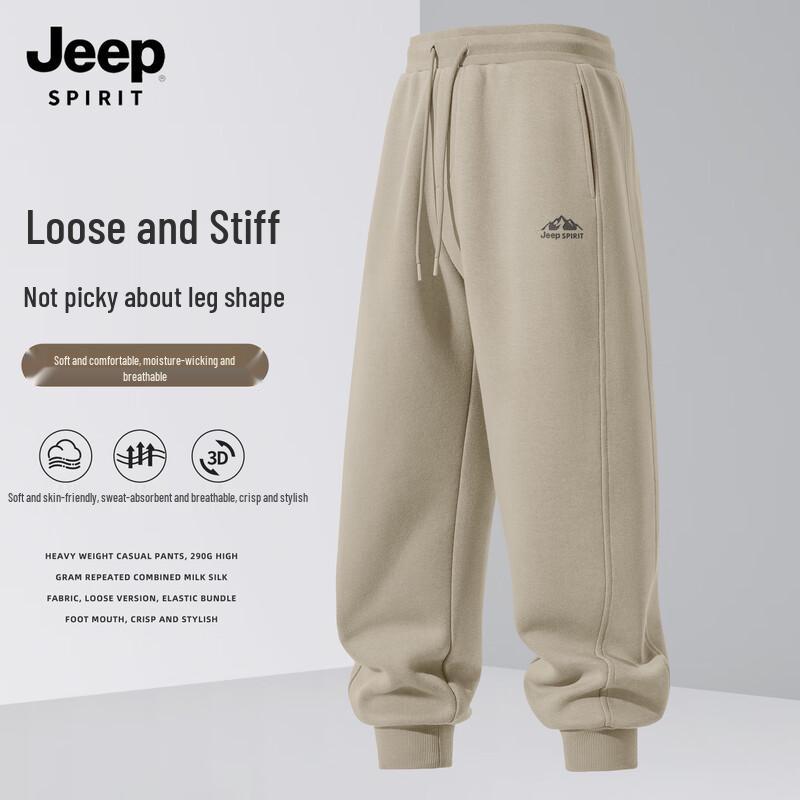 Мужские спортивные брюки-джоггеры JEEP SPIRIT 2025 свободного кроя 2XL
