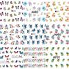 50 Sheets 3D DIY Nail Art Water Transfer Floral Manicure Tips Nail Sticker Decoration