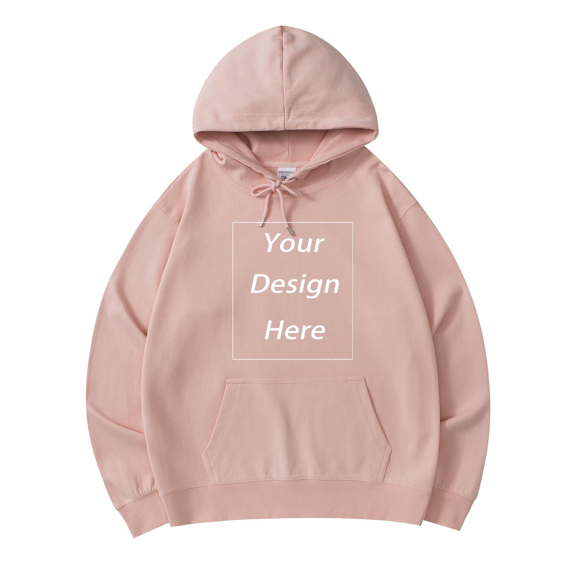 300 гм хлопковая толстовка с капюшоном индивидуальные унисекс классические толстовки 2XL розовый 2790₽