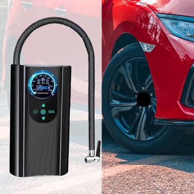 Portable Air Compressor, Pump, LCD Display Screen, Compact Electric Tire Pump Inflator for