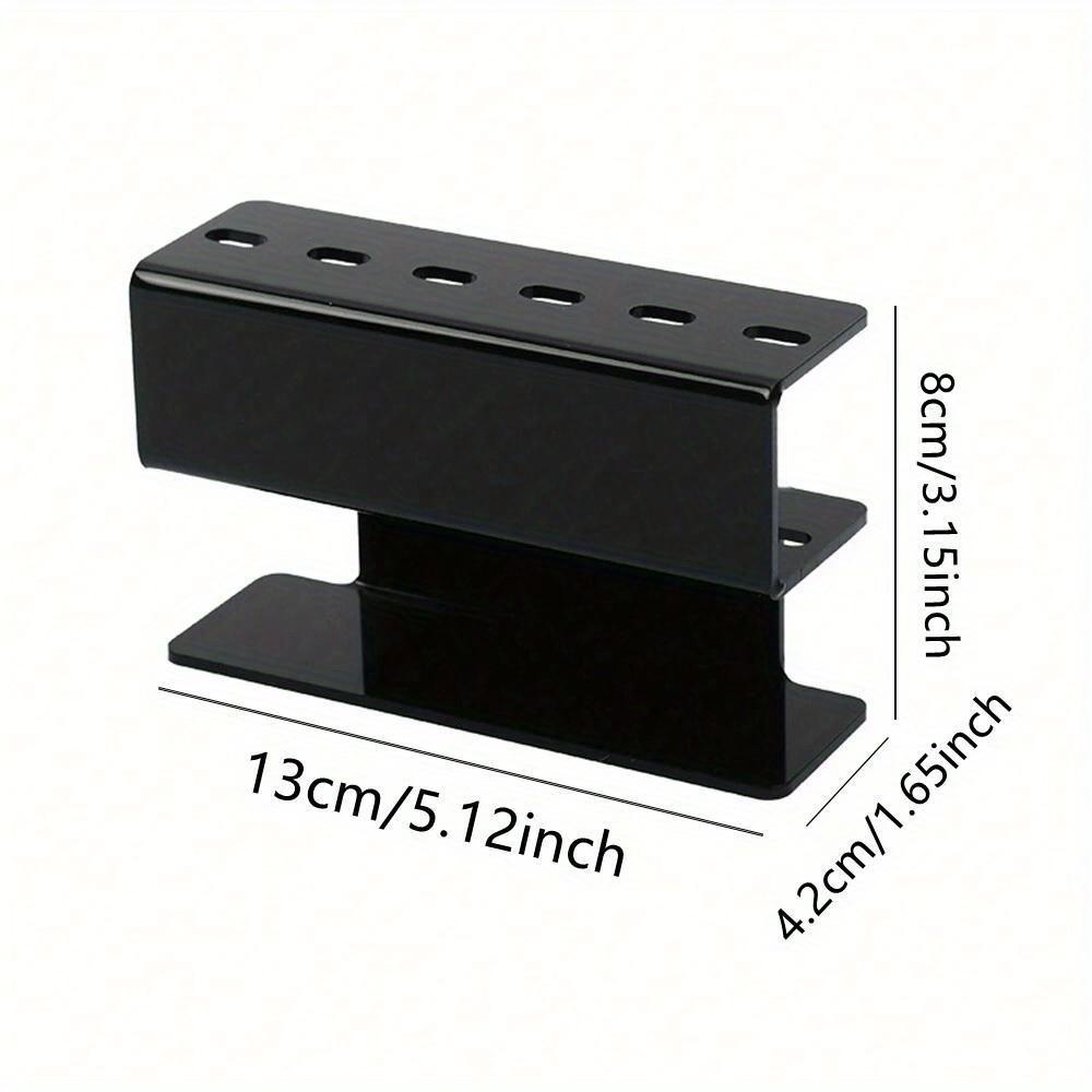 Suport de Depozitare Pensete cu 6 Orificii Suport de Afișare Profesional pentru Extensii de Gene Organizator Pensete pentru Economisirea Spațiului Instrumente de Machiaj