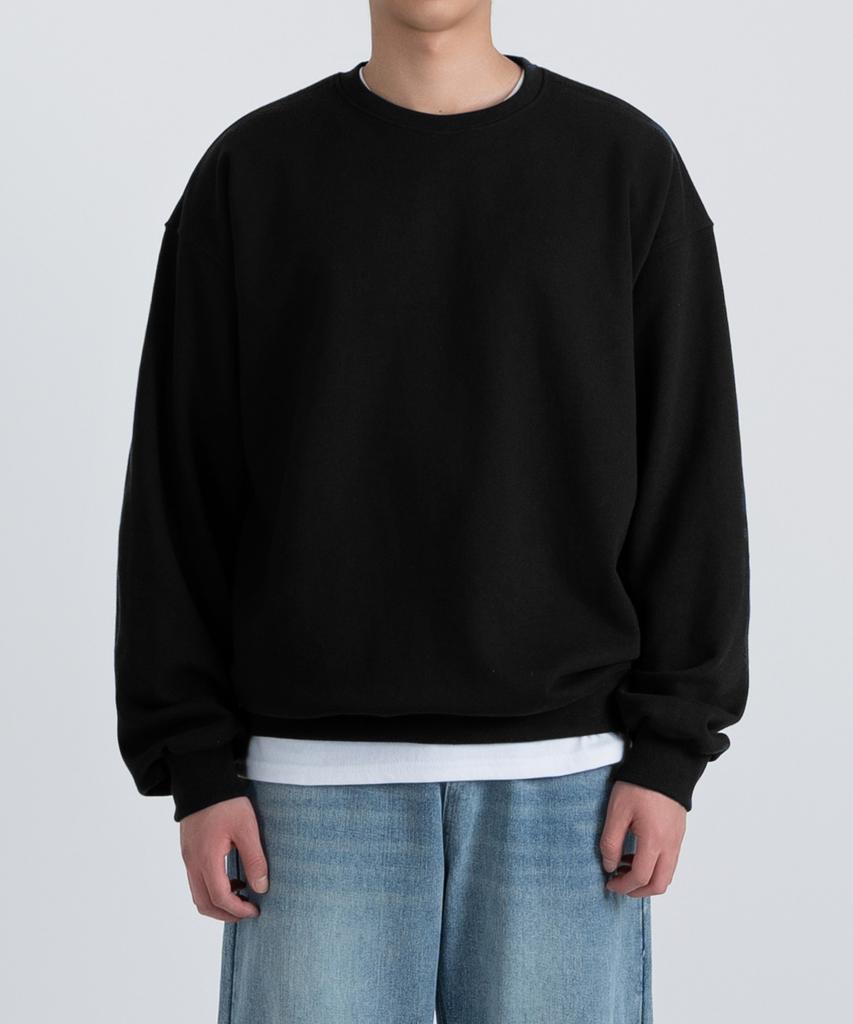 UNDEROFF Authentic Relaxed Basic Sweatshirt Black