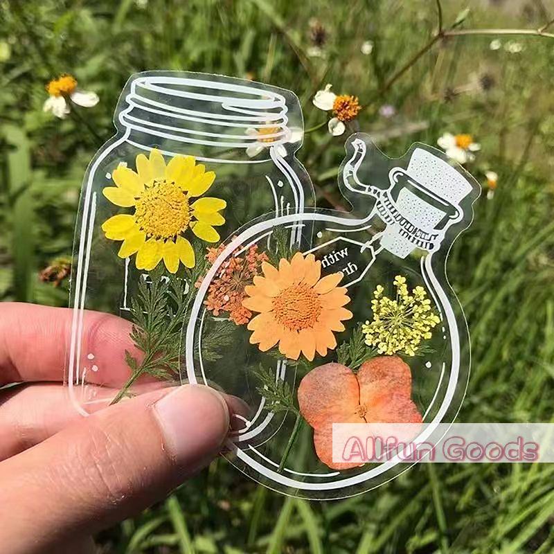 20 Piece Bookmarks Kids Creative DIY Transparent Bookmarks For Dried Flowers Plant Samples Bookmarks Personalized Glassware Drie
