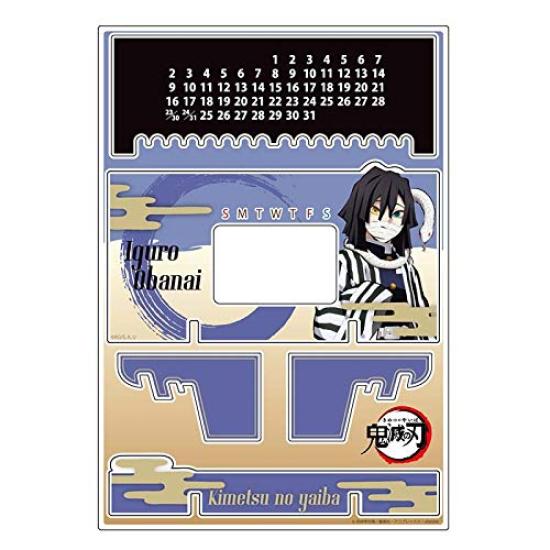 Demon Kimetsu No Yaiba Acrylic Perpetual Calendar Iguro Obanai Slayer