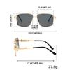 Vintage Square Sunglasses Men Fashion Gradient Multi-color Casual Shades Women Trendy Brand Design Oversized Sun Glasses