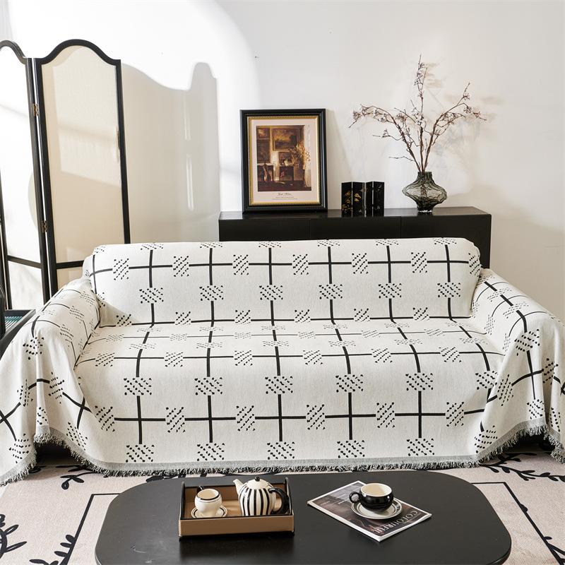 Modern High-end Sofa Cover Chenier Sofa Full Cover Towel Universal In All Seasons, Simple Sofa Blanket Cover Towel