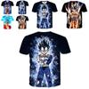 Exquisite 3d Print Dragon Ball Z Vegeta Goku Super Saiyan Casual Tee Anime Shirts