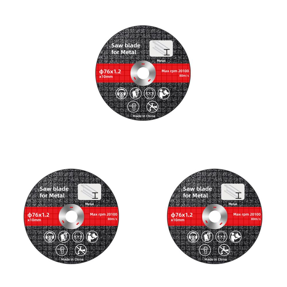 1-10pcs 76mm Metal Cutting Disc Anngle Grinder Grinding Wheels for Stainless Steel Cut Off Wheel Reinforced Resin Cutting Blade