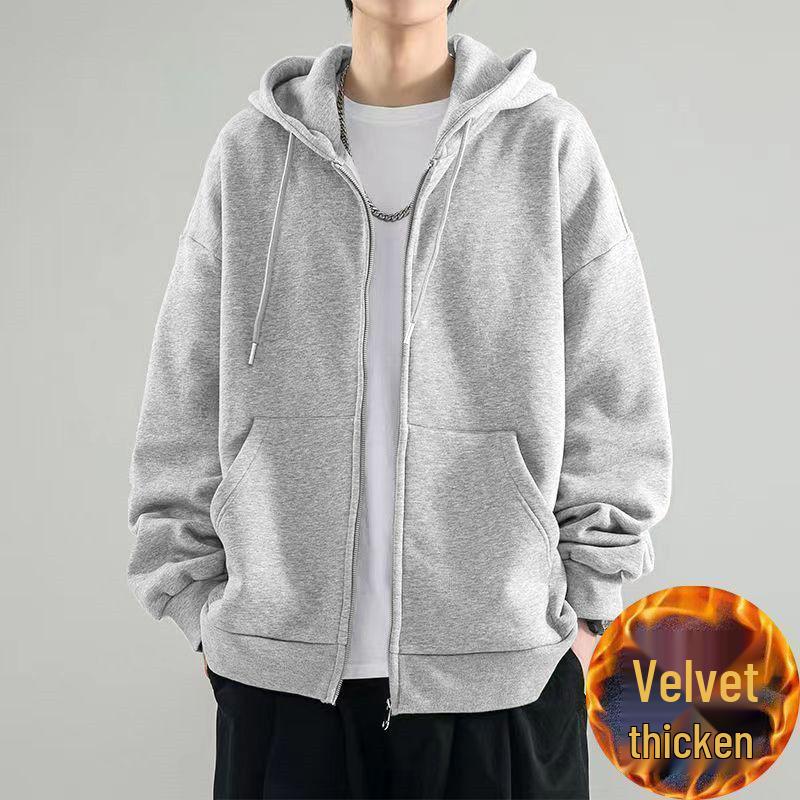 Unisex Cardigan Hoodie - Versatile Autumn Casual Jacket for Men and Women