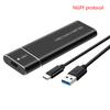 M2 Ssd Gehäuse Nvme Usb3.1 Externer Speicher Hdd Gehäuse 10Gbps Pcie Ssd Box Für Ngff Sata Ssd Festplatte Für Pc Laptop