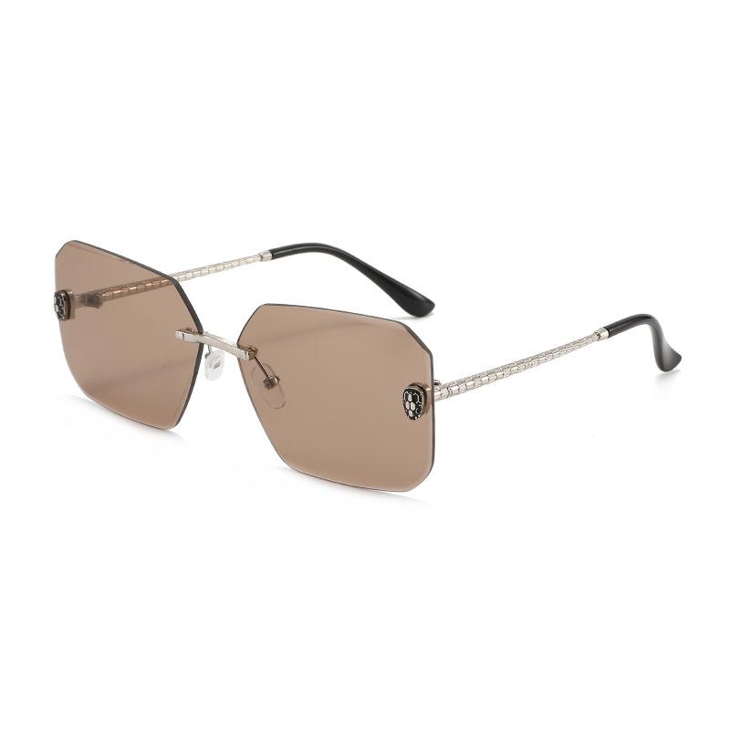New  Metal Snake Sunglasses Women For Men Vintage Sun Glasses Steampunk Popular Outdoor Rimless Luxury Brand Designer Eyewear