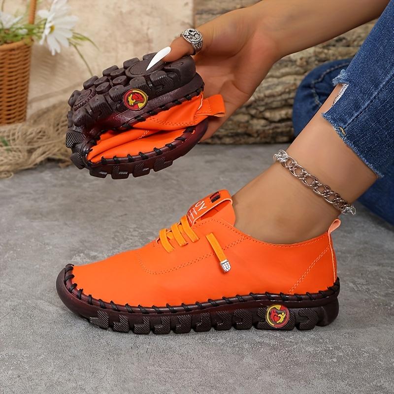 Women'S Casual Low-Top Sneakers - Lightweight Soft Synthetic Cover & PU Sole, Round Toe Slip-On Shoes In Assorted Colors - All-Season Comfort