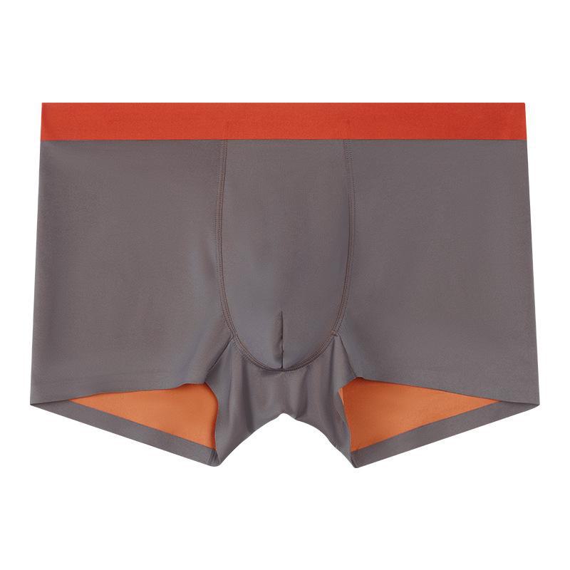 Men's Seamless Double-Sided Modal Boxer Briefs - Breathable, Antibacterial Mulberry Silk Crotch