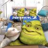 S-Shrek Cartoon Funny Duvet Cover Set Bedding Set Kids Boy Girl Bedroom Decoration 3piece set Student Bedroom Decoration Gift