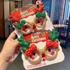 Handmade Christmas Glasses Frame Cartoon Elk Antlers Glasses Frame  New Year Dress Up