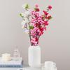 Artificial Flower Silk Peach Blossom Branch Plum Cherry Blossom Party Arrangement Accessories for Office Table Hotel Decoration