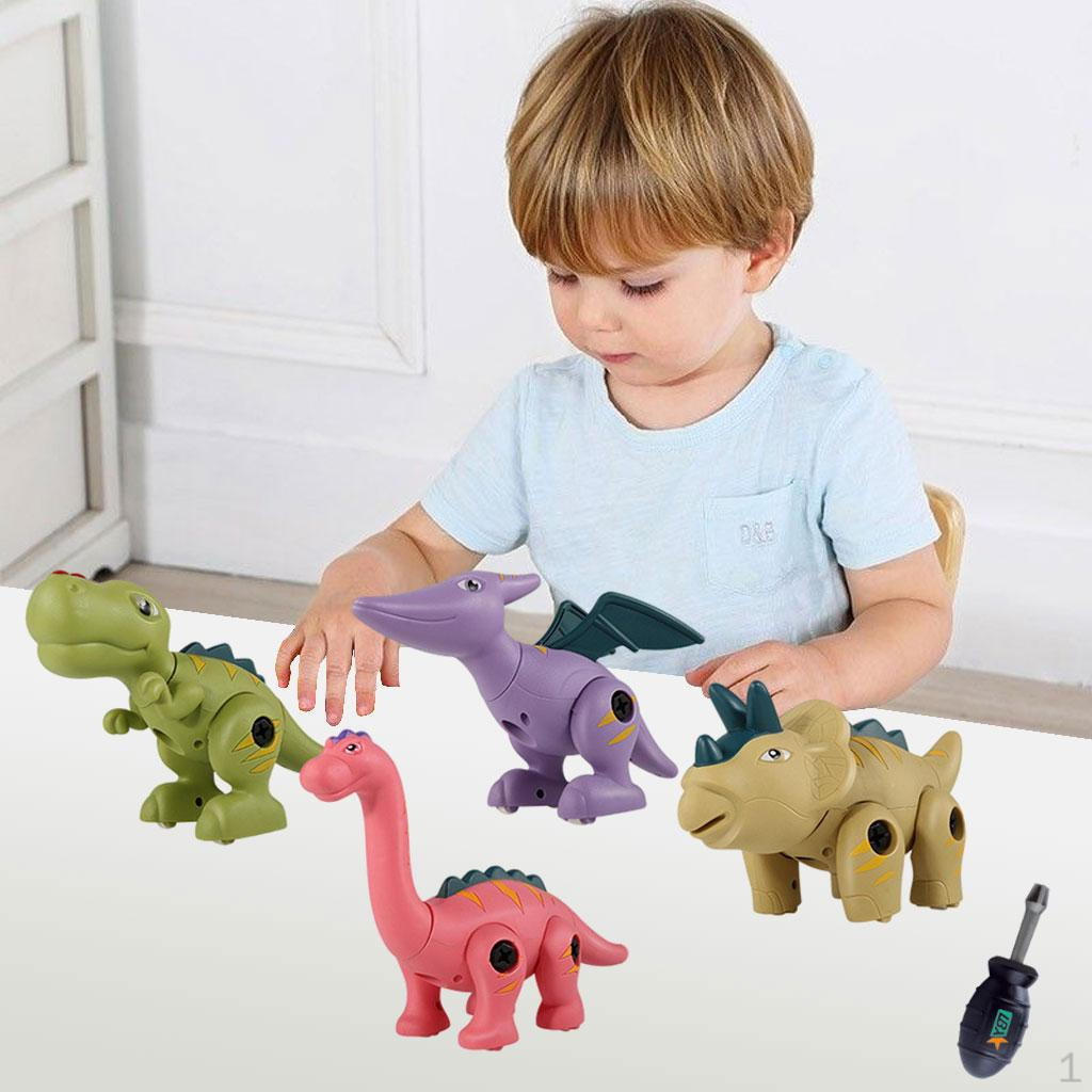 

Dinosaur Children Dino Building Toy Set for Boys And Girls Rod Playset Learning Gifts 5 PCS