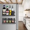 Magnetic Rack for Kitchen Bathroom Spice Magnetic Refrigerator Washing Machine Set of 2 with Hooks 2 Refrigerators, Rack, Rack, Rack, Shelf, Storage,