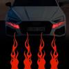 1/2/3/4sheet Flame Reflective Decals Car Vinyl Racing Sport Flame Stripe Decals Car Motorcycle Bicycle Skateboard Laptop Decor