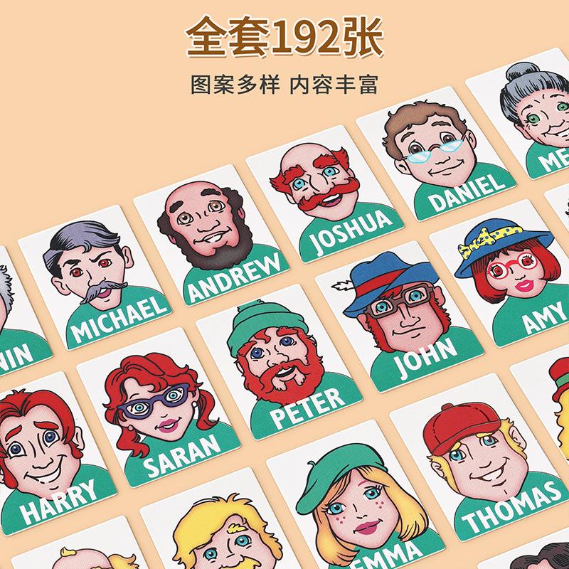 Guess Who Board Game Card Game, Kids Educational Toys, Family Interactive Brain Teaser Desktop Game for Children and Adults