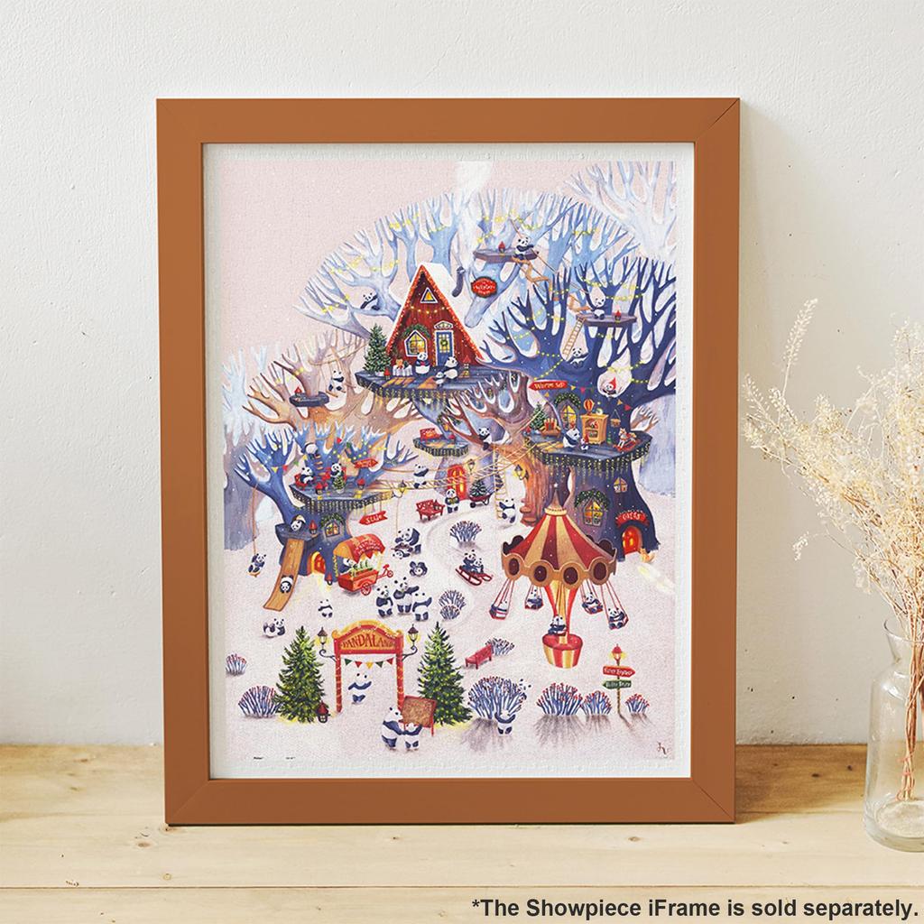 Pinto 1200-Piece Plastic Jigsaw Puzzle "Julia Vaihicheva Panda Land" (45x59cm) for Adults, Difficult, No Broken Pieces, Click-together Design [H3389]