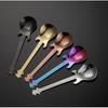 ZISIZ Iridescent Titanium Plated Coffee Spoons