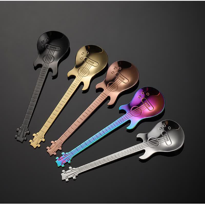 ZISIZ Iridescent Titanium Plated Coffee Spoons