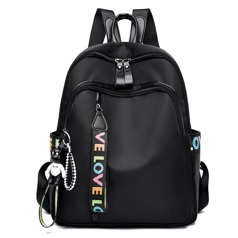 Backpack Women's Korean Version Versatile Tide Oxford Cloth Backpack Fashion Leisure Large Capacity Travel School Bag