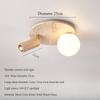 Japanese Creative LED Personality Small Ceiling Lamp Log Indoor Corridor Corridor Study Bedroom Decorative Lighting Lamps
