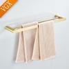 VGX Gold Badezimmer Doppel-Handtuchhalter Edelstahl Doppel-Handtuchständer Badehandtuchstange Badezimmer-Hardware-Zubehör Grau Schwarz