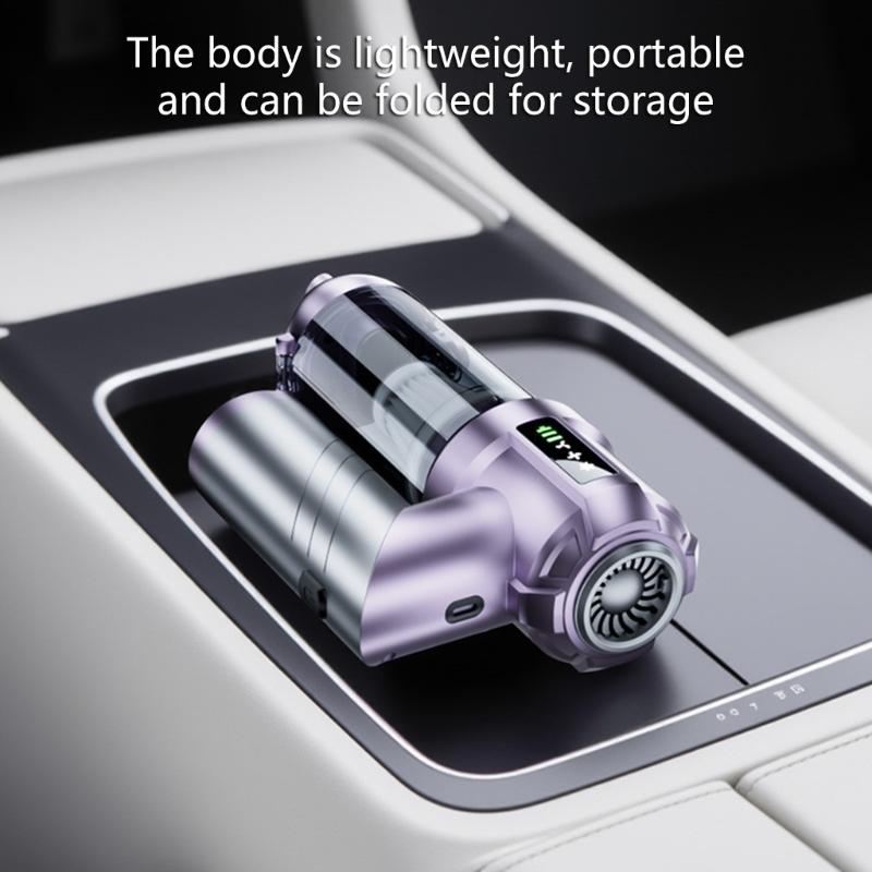 Practical Wireless Car Vacuum Cleaner with 90 Degree Flexible Handle & Removable Filter Suitable for Auto Interior Care