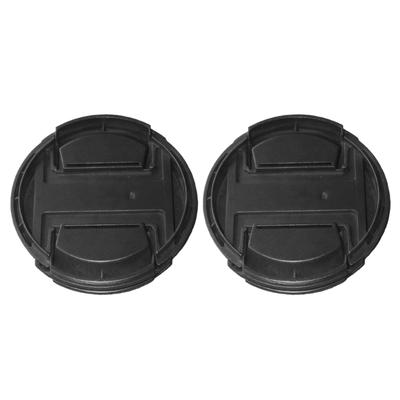 Set of 2pcs Slim 49mm Universal Lens Cover Twist On Anti Reflection Lightweight ABS Plastic For Camera Accessories