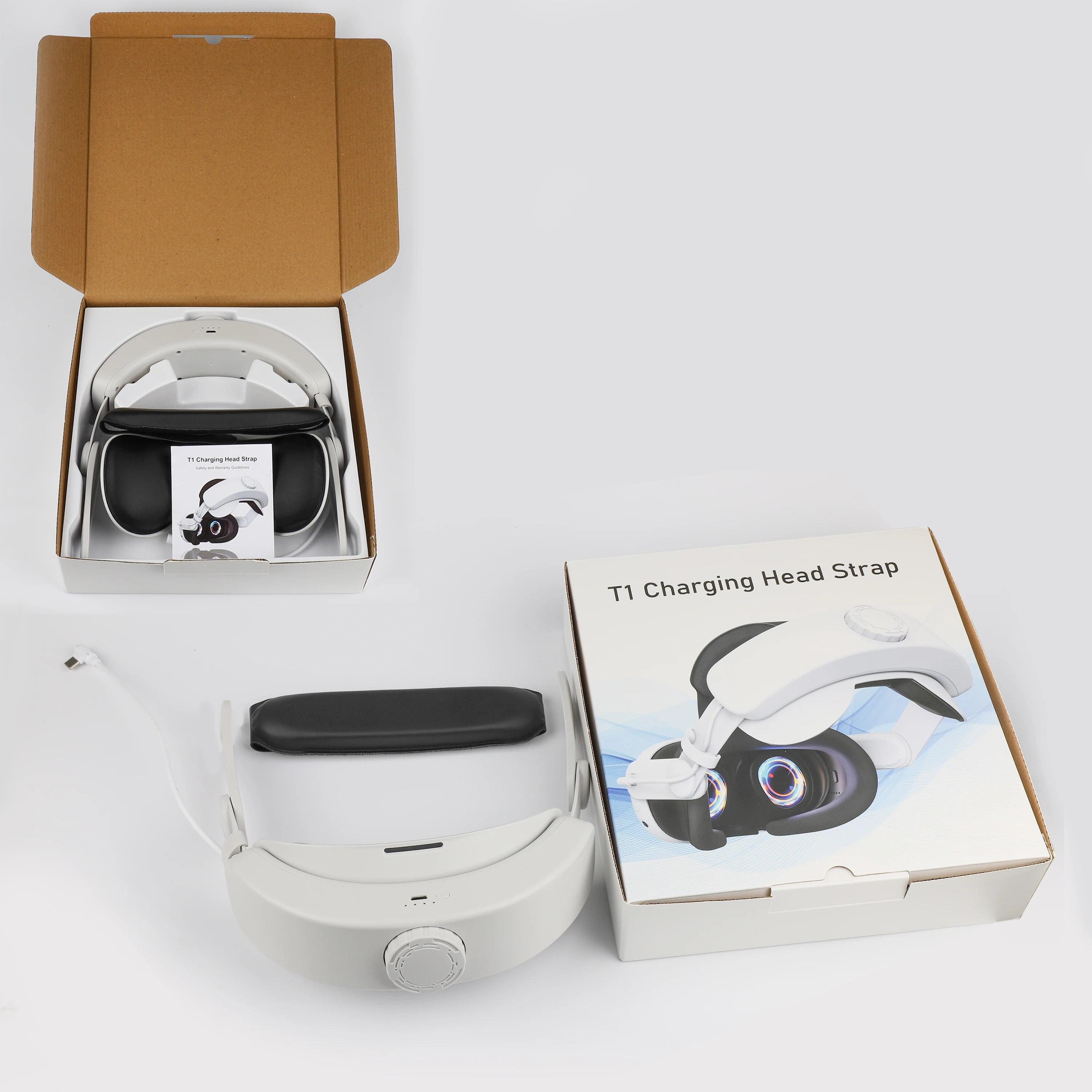 

Ремешок на голову с аккумулятором для аксессуаров Meta Quest 2, регулируемый перезаряжаемый ремешок Comfort Elite емкостью 6000 мАч для аксессуаров VR на голову 26*23 * 7cm