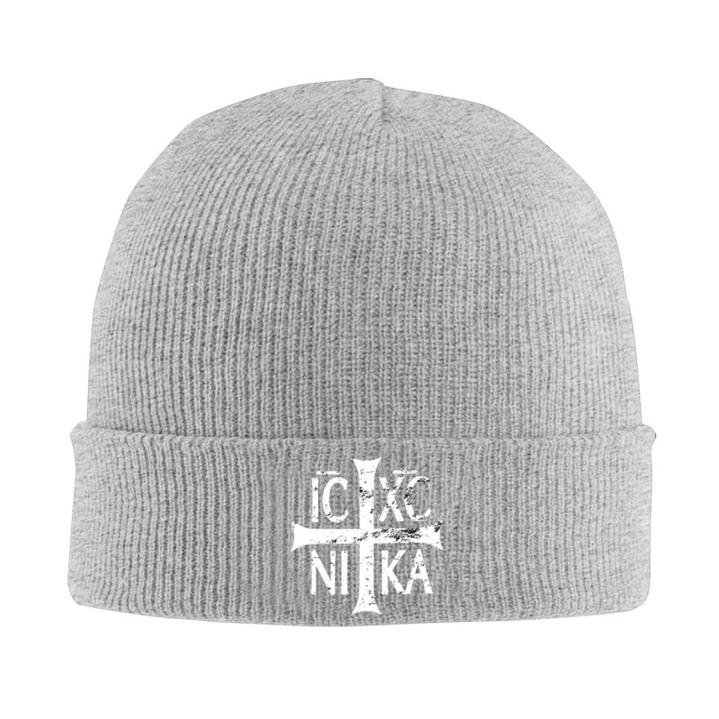 IC XC NIKA Cross Christian Orthodox Hats Autumn Winter Skullies Beanies Baggy Cap Unisex Knitted Hat