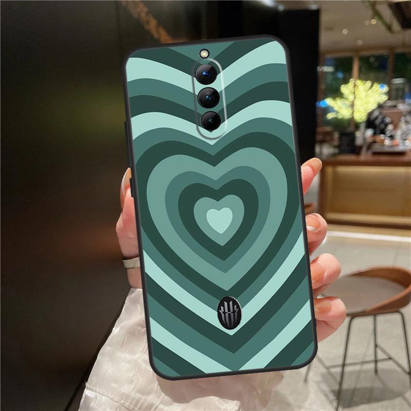 Colorful Heart Circle Love Case For ZTE Nubia Red Magic 10S 9S 8S 10 9 8 11 Pro Plus 6 7 6S 7S For RedMagic 10 Air Cover