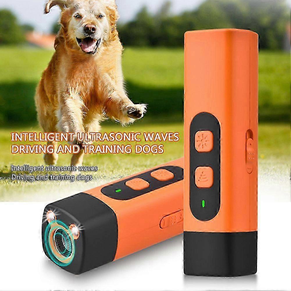 Anti Barking Device for Dogs Portable Dog Bark Deterrent Device with LED Flashlight for Outdoor