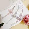Elegant Jellyfish Wind Chime Glass Charm Pendant With Floral Designs Decoration for Personalize Styles Enhancement