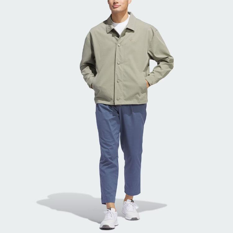 adidas Go-To Chore Coat Solid Logo Loose Jacket Men Jacket Pebble-Grey IU4711