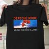 Herren- und Damen-T-Shirts Neues Depeche Mode Musik für die Massen 90er Depeche Mode Band Baumwollhemd