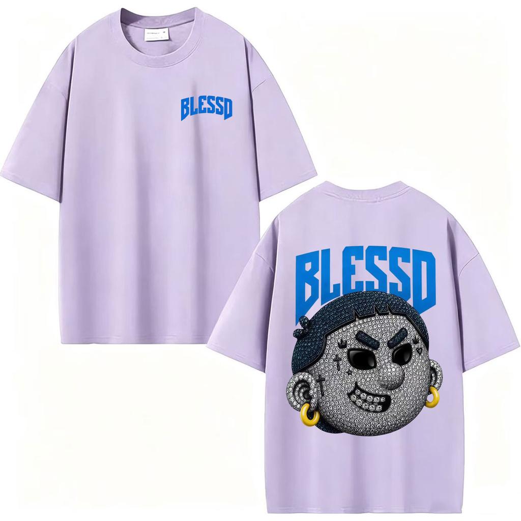 2027 Cool Rapper Blessd Ephdm Latam Tour New Print T-shirt Unisex WoUnisex Fashion Gothic Hip Hop T Shirts Summer Tops Loose T Shirt S