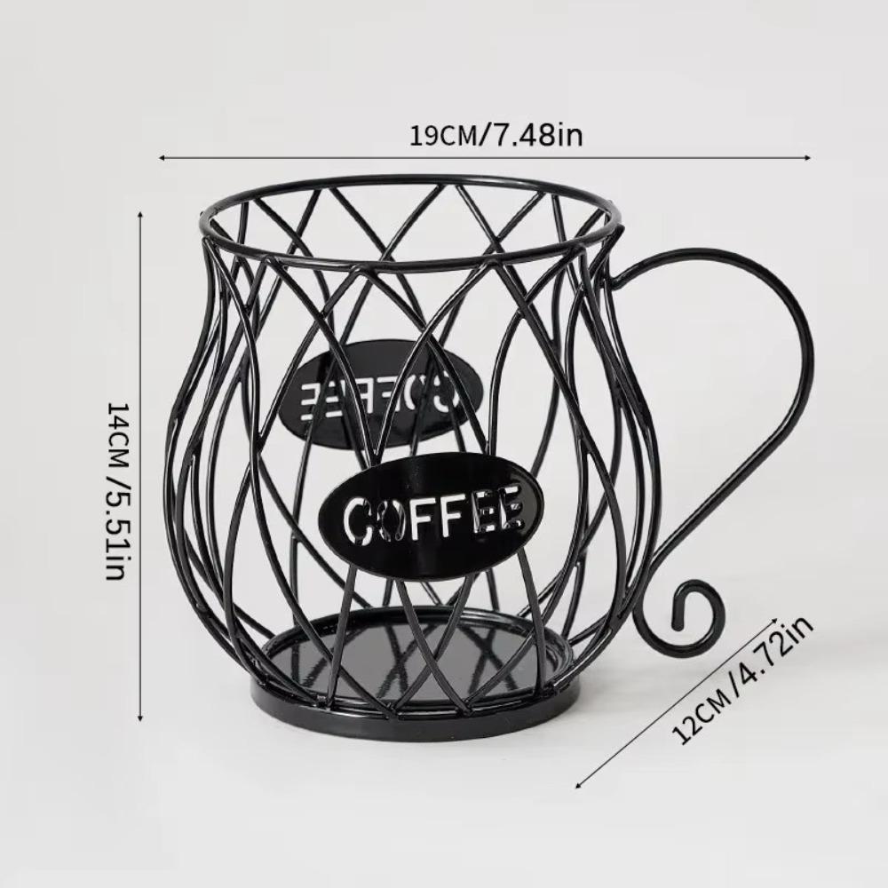 Large Capacity Coffee Capsule Holder Coffee Pod Holder Coffee Creamer Container Irregular Shape Coffee Pod Storage Cup